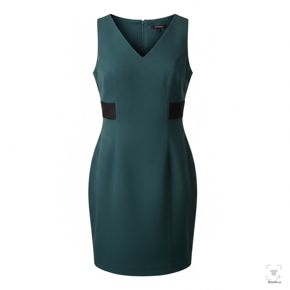 Theory Woman's Sleeveless‎ Short Slim Dress Dark Green Size 2 Bodycon sexy
